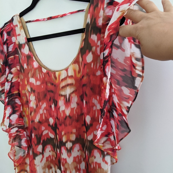 Guess Butterfly Sleeves Blouse - Picture 6 of 7